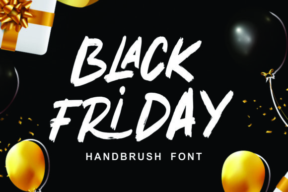 Black Friday Font: Bold Brushed Display for Impactful Designs