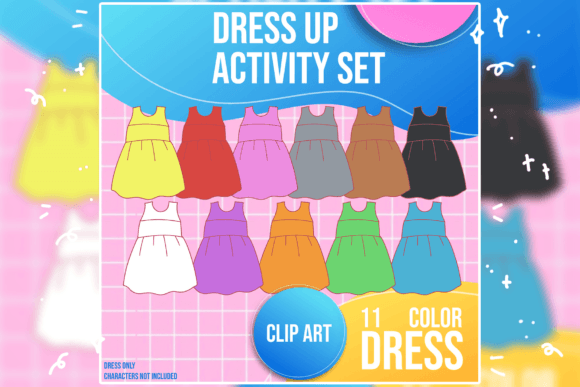 Dress Clip Art Set: A Versatile Asset for Educational Design