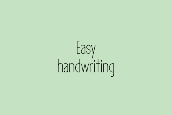 Easy: The Handwritten Font That Brings a Genuine Smile to Your Designs