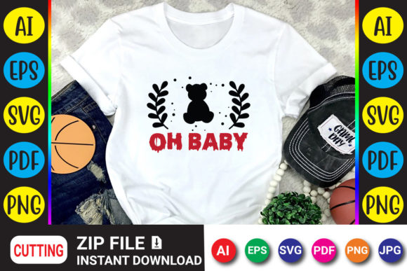 Oh Baby T-Shirt Design: A Fresh Take on Modern Typography