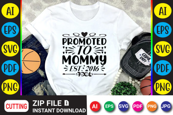 Promoted to Mommy Est. 2016: A Modern Typography Choice