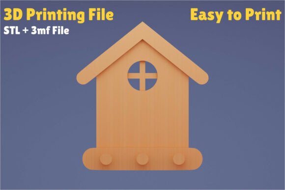 Wall Key Holder 3D Print Model: A Practical Design Asset